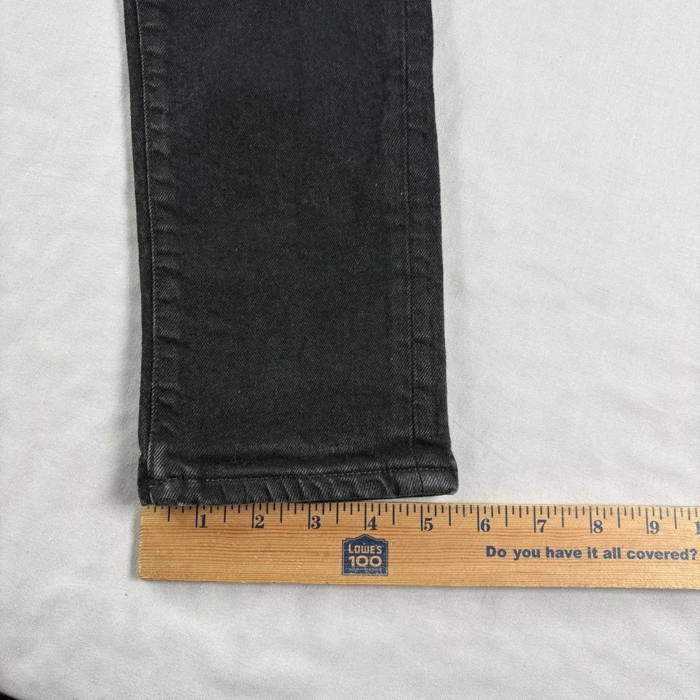 Purple Brand Jeans Mens 34x32 Black P001 Skinny Denim Button Fly - Picture 14 of 15